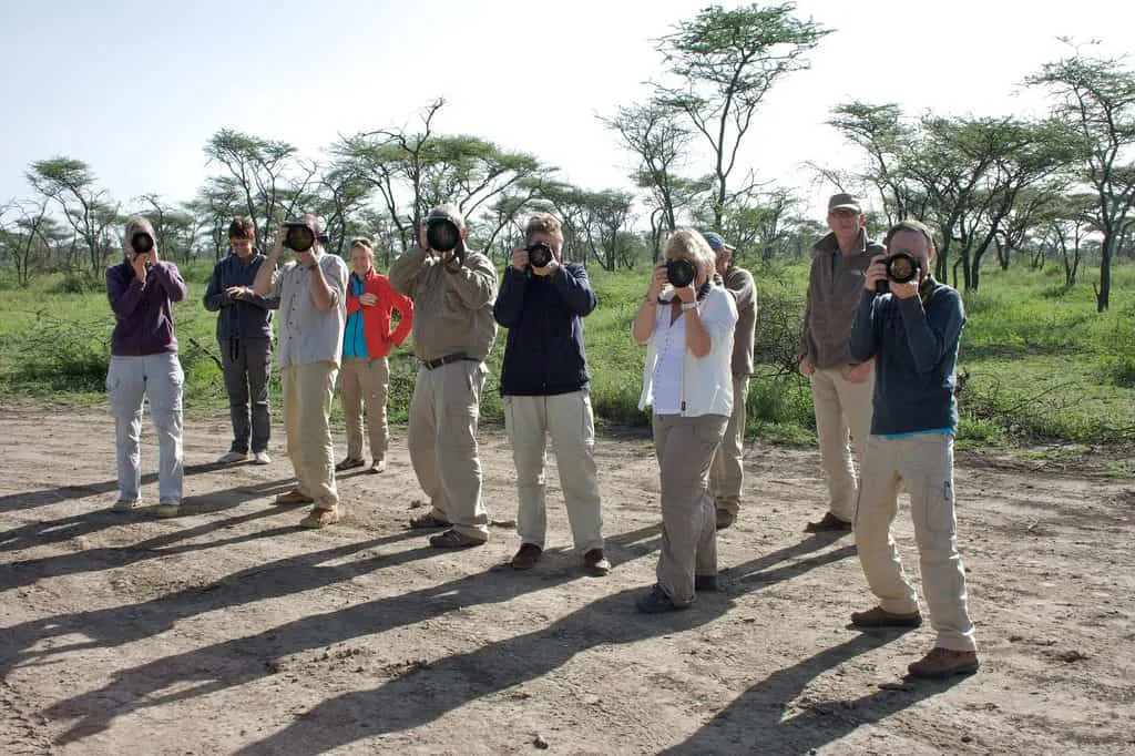 Safari-appropriate neutral-coloured clothing for game drives in Tanzania