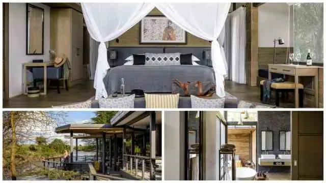 Sanctuary Olonana luxury safari lodge on the banks of the Mara River, Masai Mara