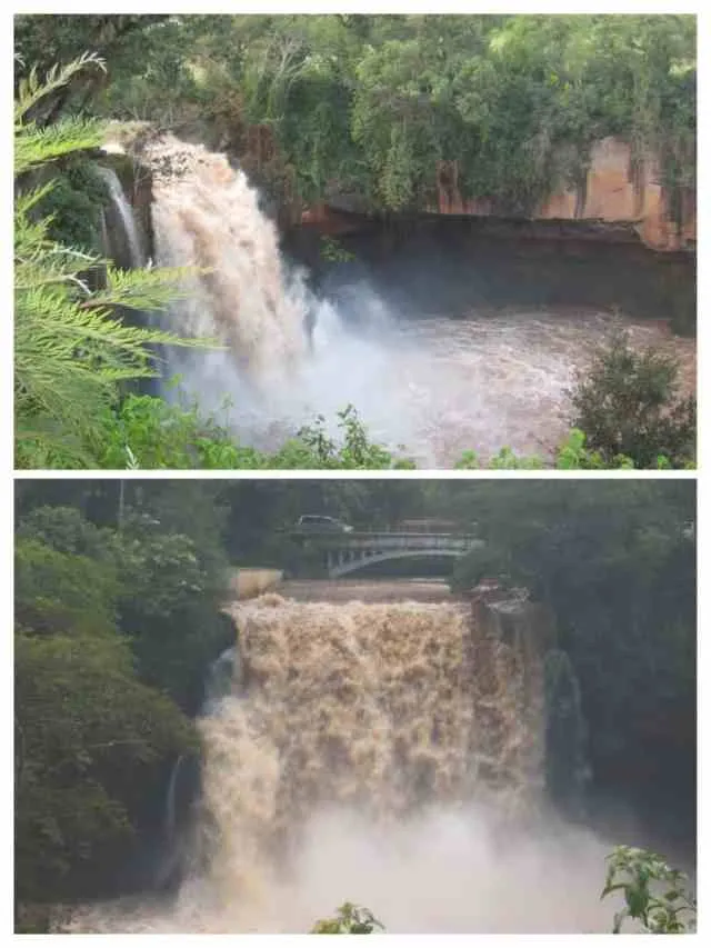 Blue Post Hotel in Thika, Kenya, situated next to twin waterfalls from the Thika and Chania rivers